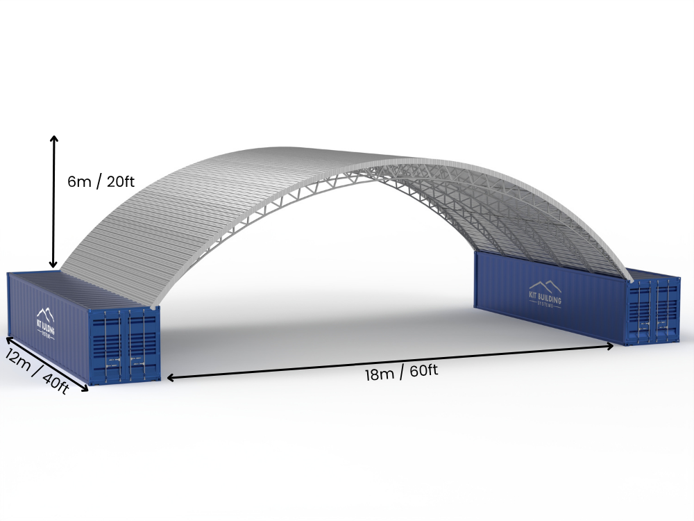 Izindlu Zokugcina Zensimbi - 60ft x 40ft x 20ft (18m x 12m x 6.1m)