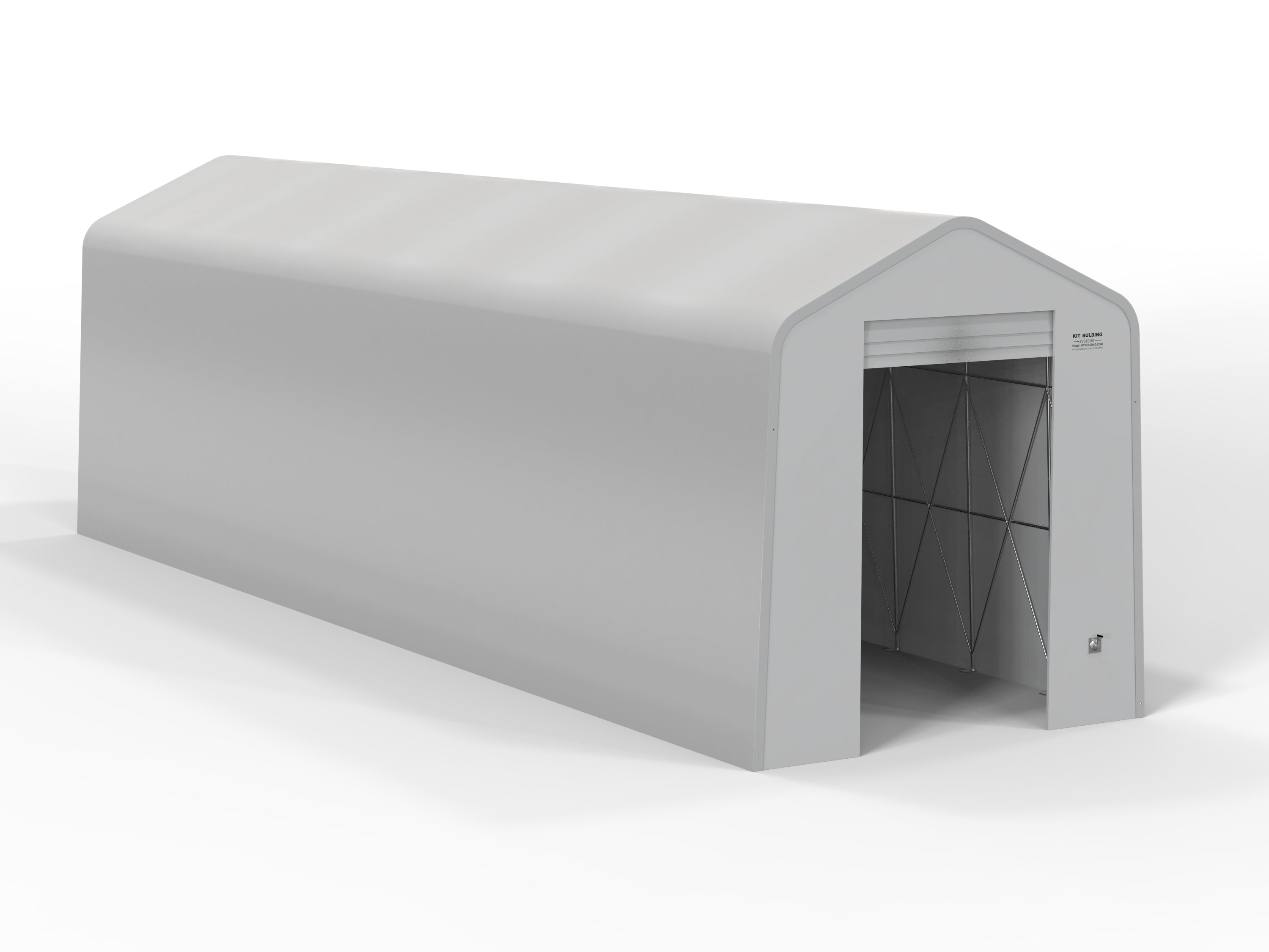 Kit Buildings 60ft x 18ft x 20ft (18x5.5x6m) / Winch Operated Steel Frame PVC Door Lorry Shelters