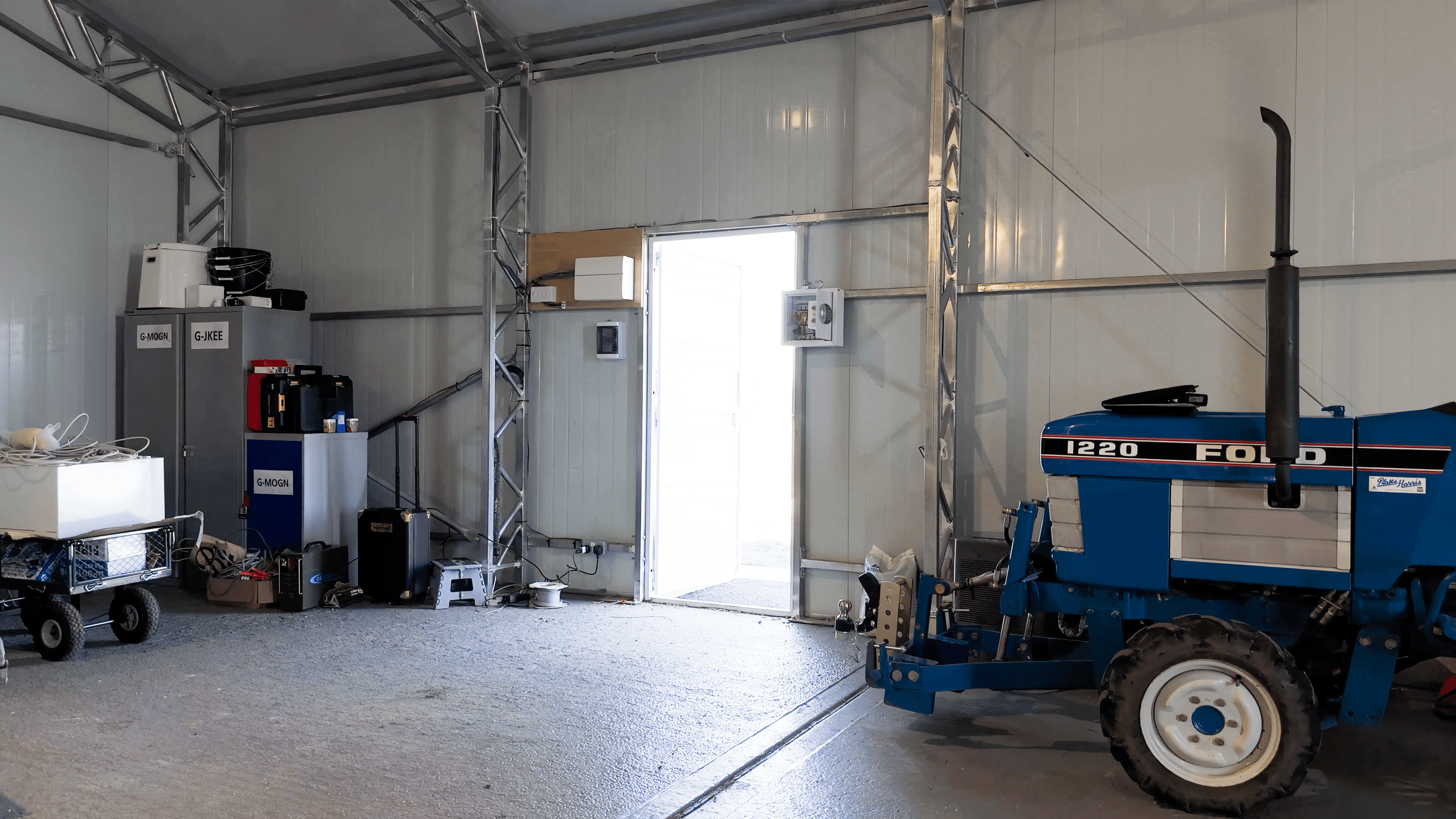 Staal Vliegtuig Hangaar