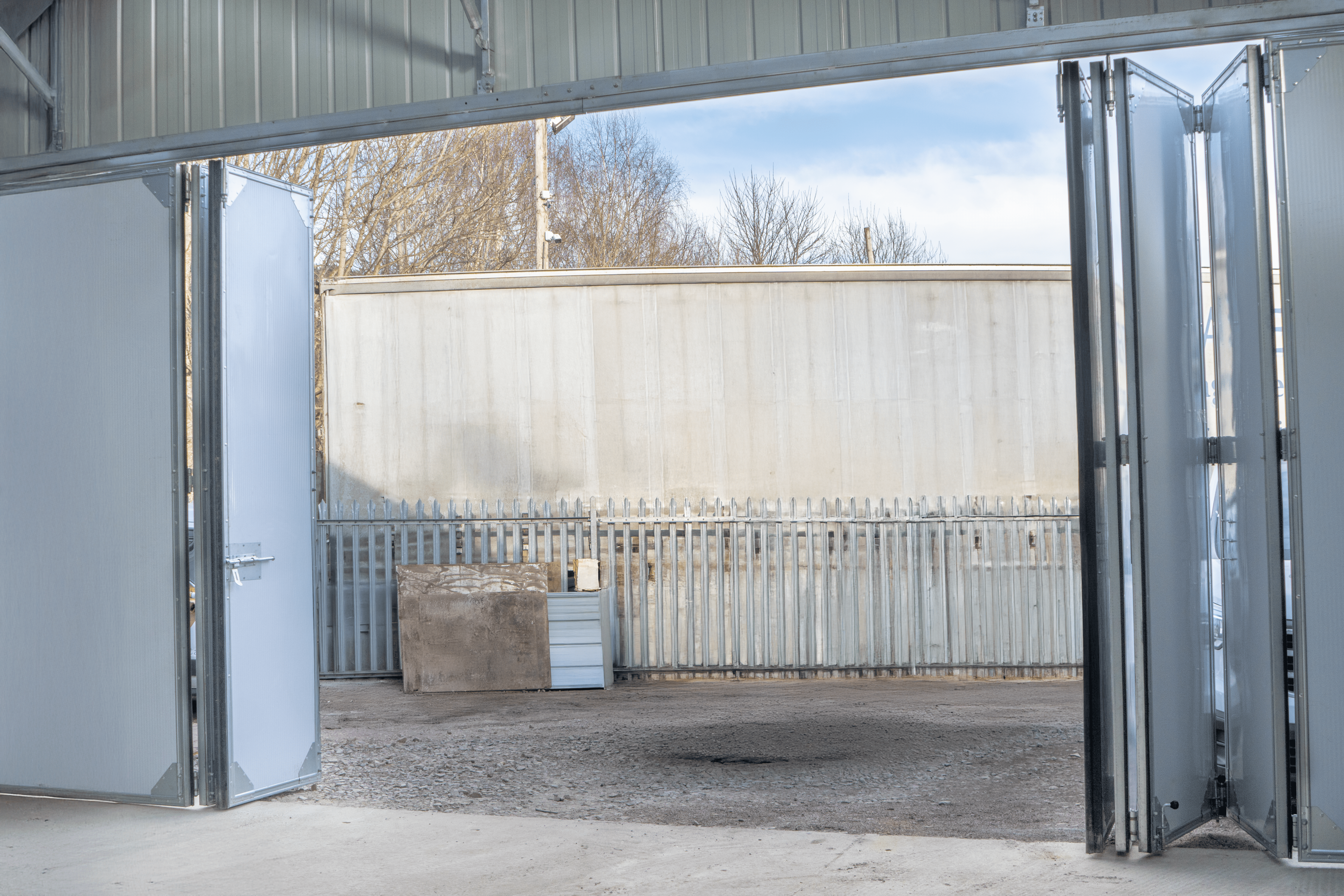 Staal Vliegtuig Hangaar