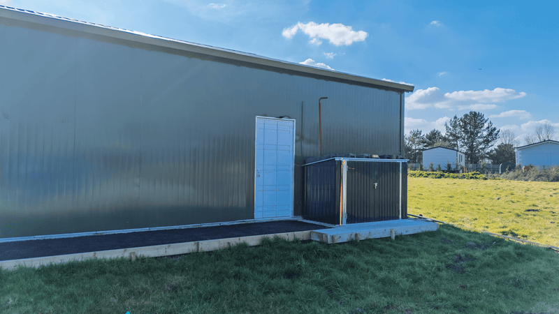 Staal Vliegtuig Hangaar