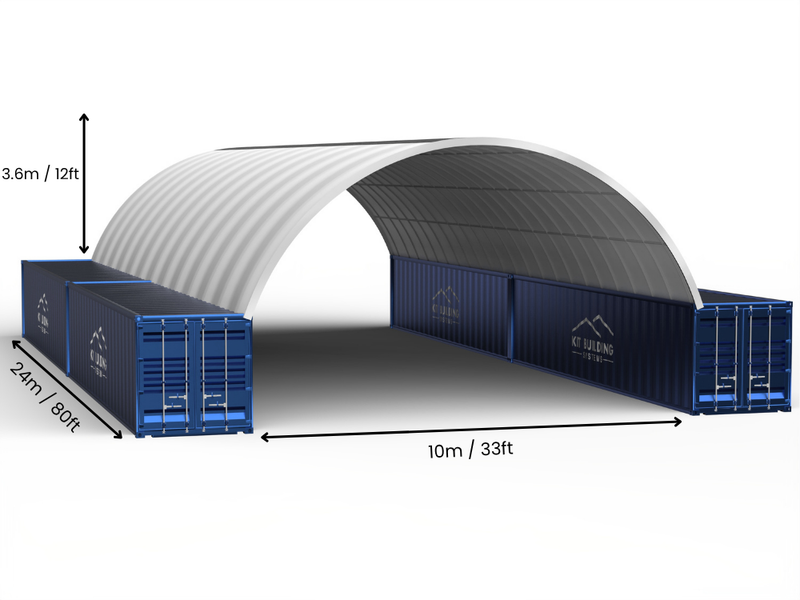 10m (33ft) Isikhala | Izembozo Zokugcina Izitsha - 33ft x 12ft (10m x 3.6m)