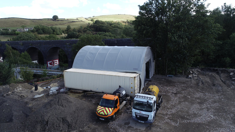 Kontener Skerms - 40ft x 40ft x 15ft (12m x 12m x 4.5m)