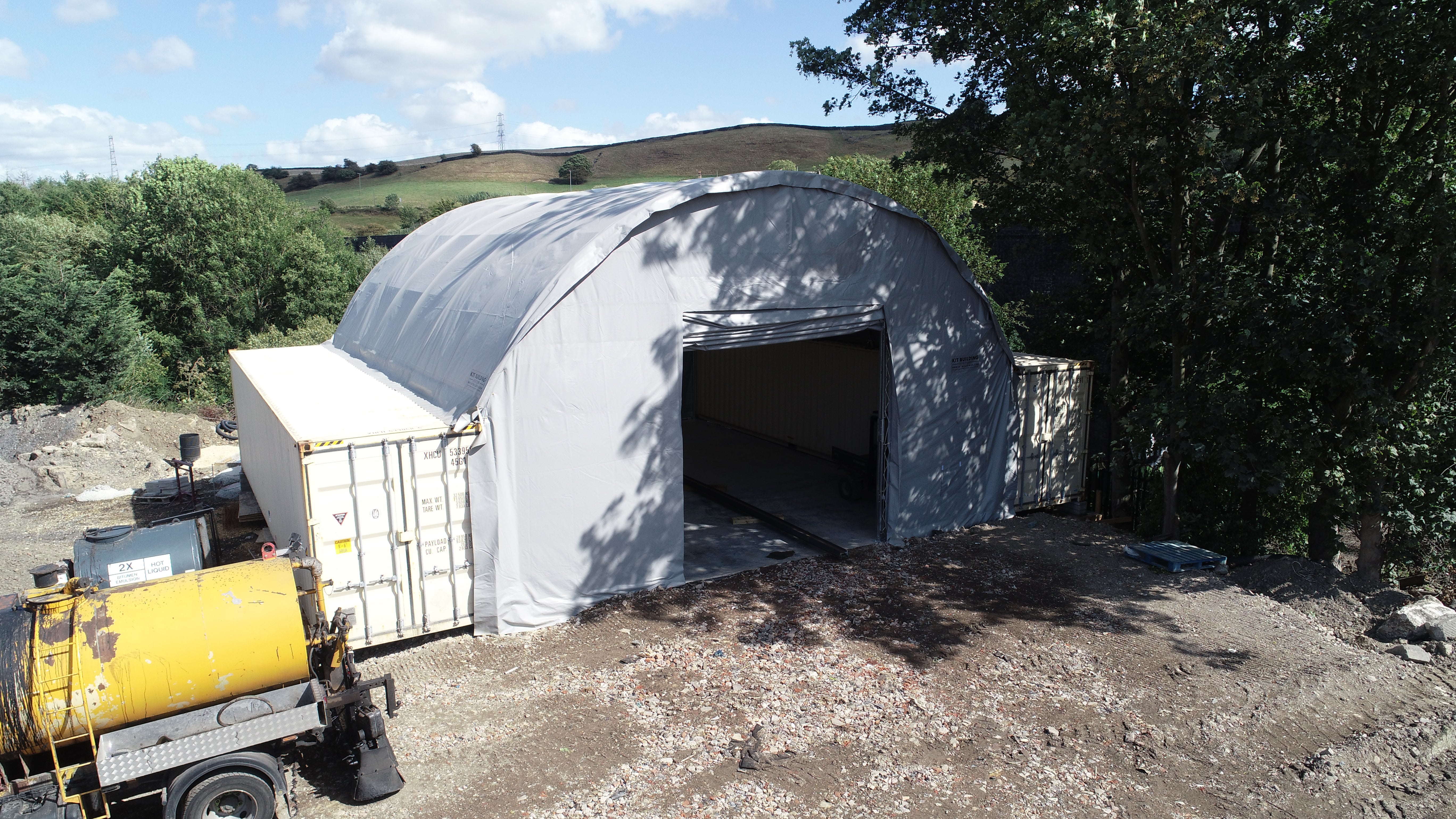 Kontener Skerms - 40ft x 40ft x 15ft (12m x 12m x 4.5m)