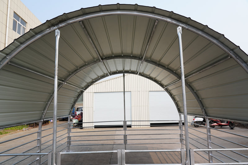 Staal Geslote Lewendehawe Skuilings