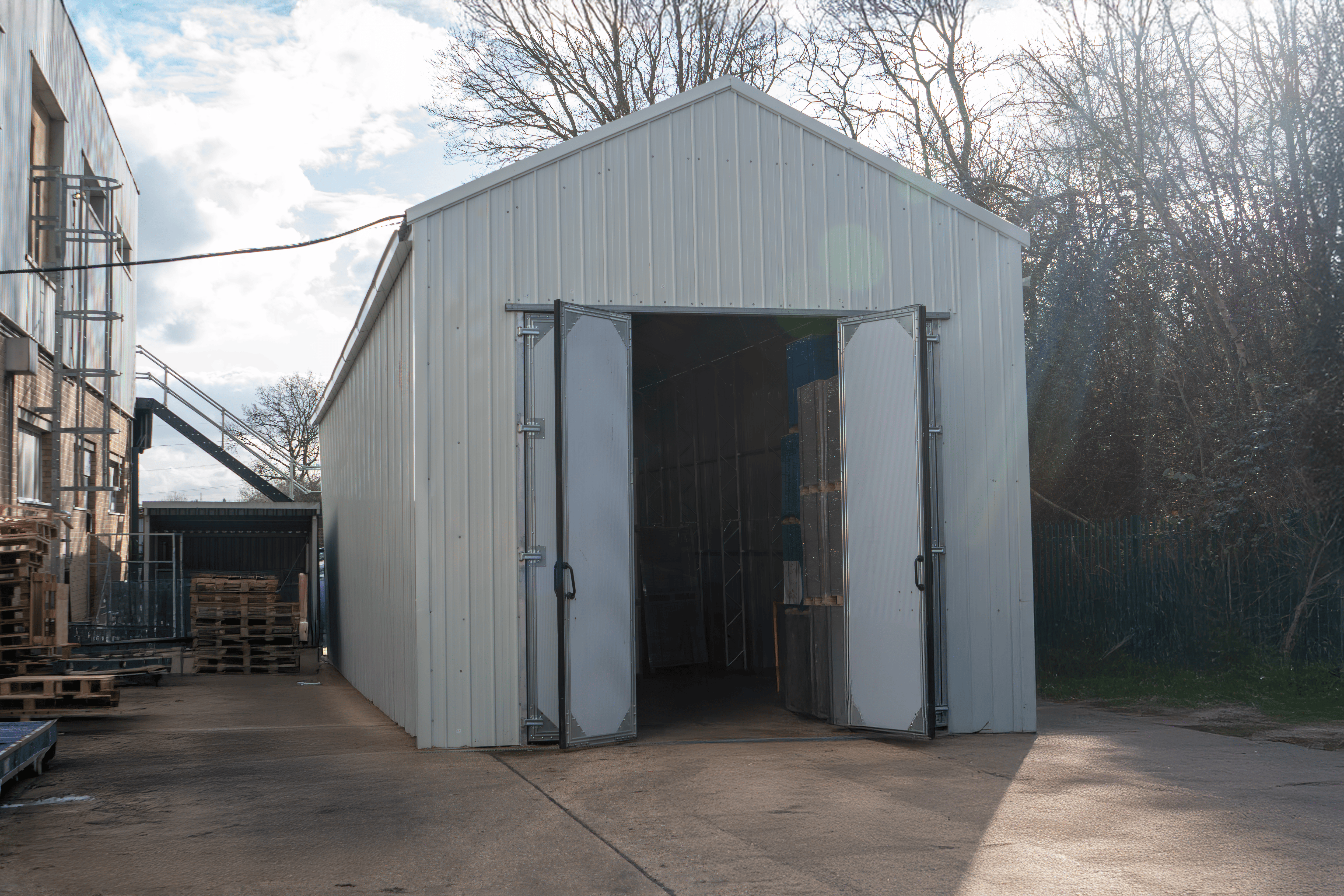 Staal Vliegtuig Hangaar