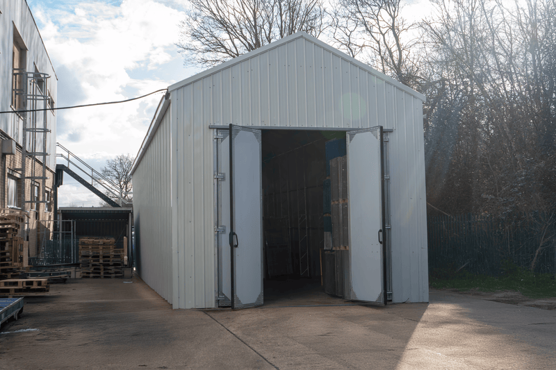 Staal Vliegtuig Hangaar