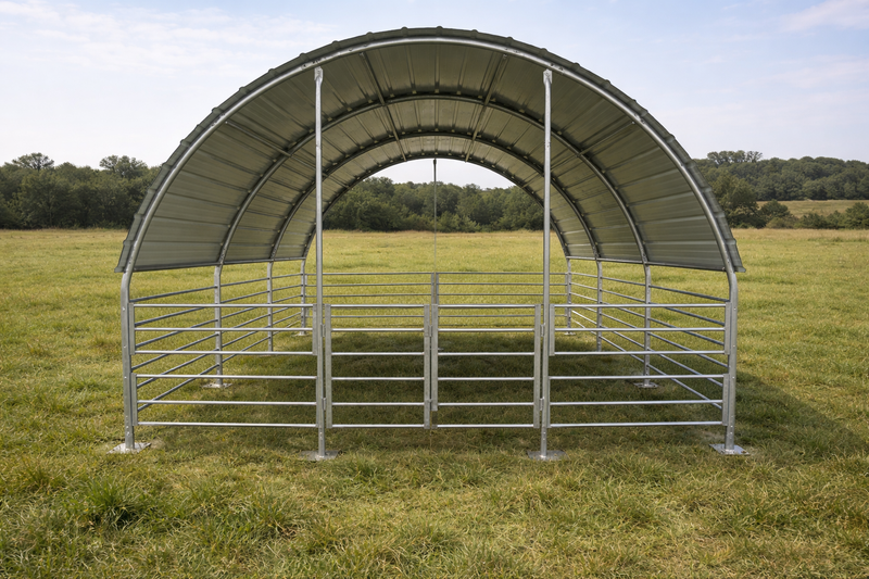 Staal Geslote Lewendehawe Skuilings