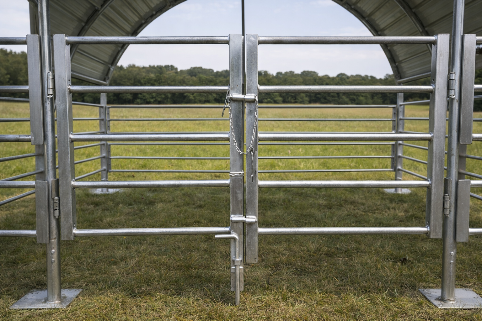 Staal Geslote Lewendehawe Skuilings